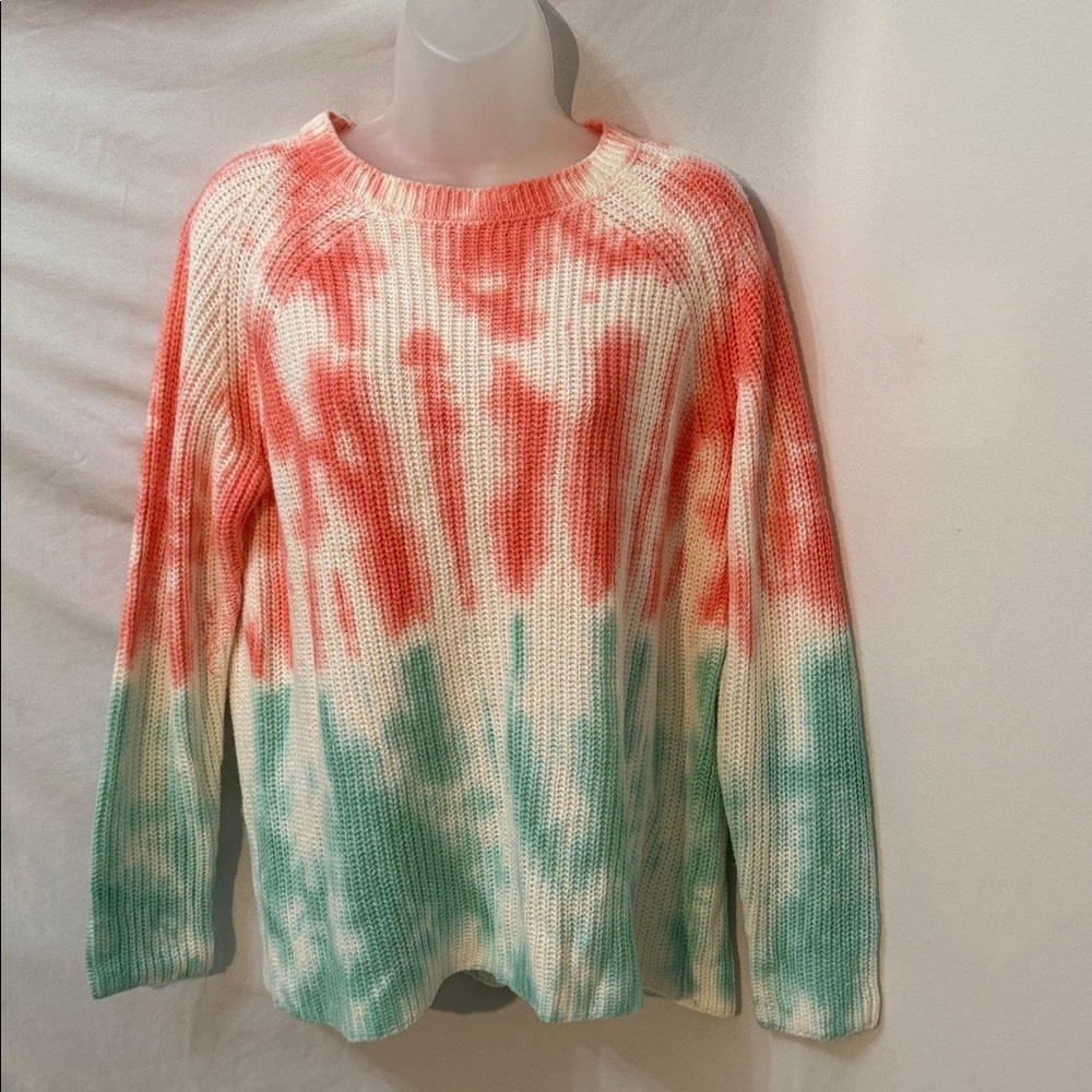 For The Republic Womens Tye Dye Sweater Size Medium Boho lightweight